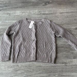 Gymboree NWT Silver Sweater